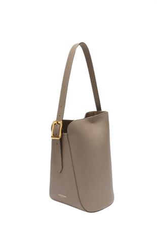 Taba Deri Bucket Çanta