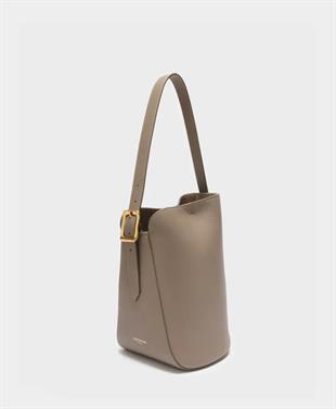 Taba Deri Bucket Çanta