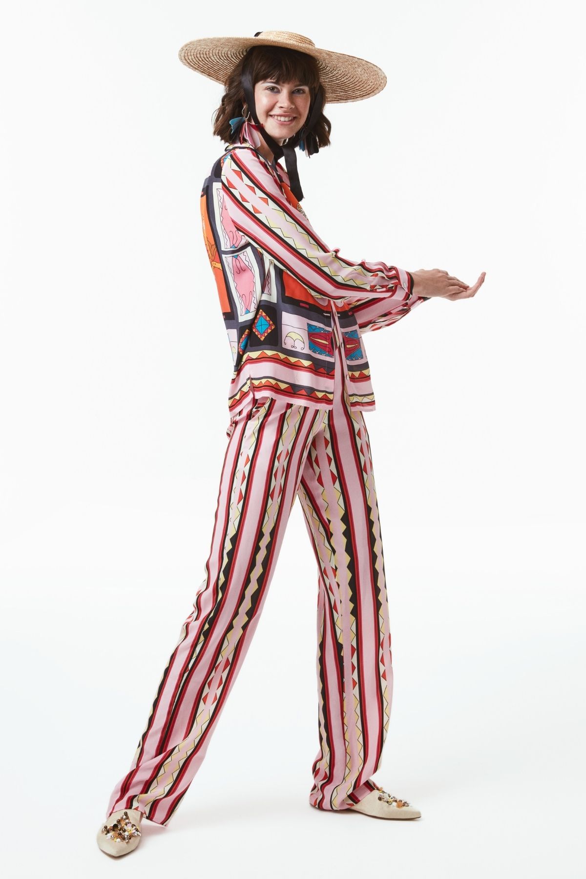 Düz Kesim İpek Pantolon