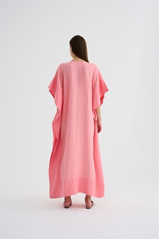 Pembe Uzun Elbise