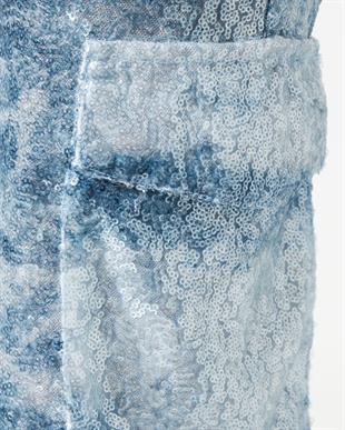 Payetli Düz Kesim Pantolon