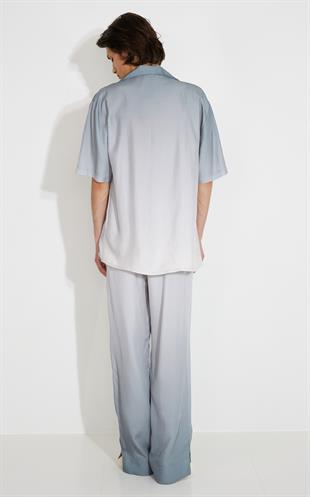 Degrade Geçişli Kısa Kollu Gömlek