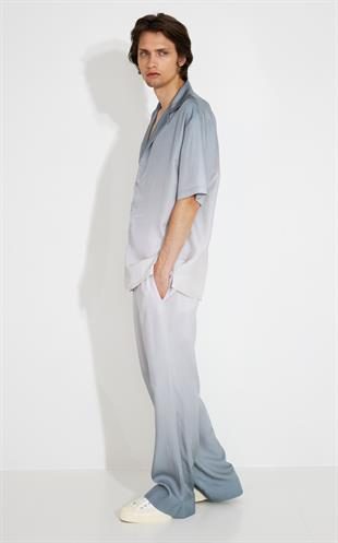 Degrade Geçişli Kısa Kollu Gömlek