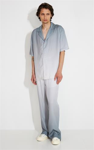 Degrade Geçişli Kısa Kollu Gömlek