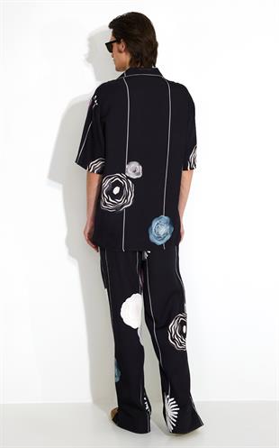 Floral Desenli Kısa Kollu Gömlek