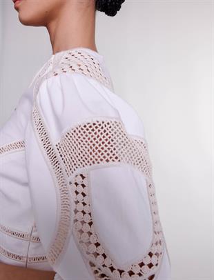 İşlemeli Mini Elbise