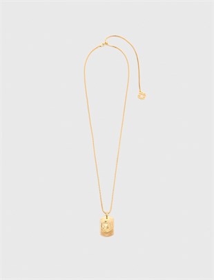 Başak Burcu Taş Detaylı Kolye