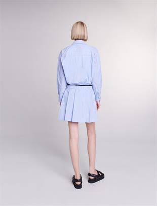 Çizgili Mini Elbise