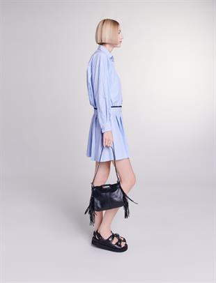 Çizgili Mini Elbise