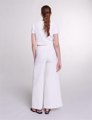 Beyaz Tüvit Pantolon