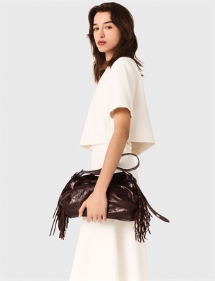 Bisiklet Yaka Kısa Kollu Beyaz Üst