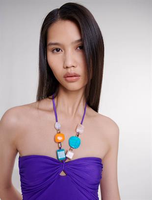 Boncuk Detaylı Mayo