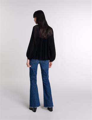 Boyundan Bağlamalı Pilise Bluz