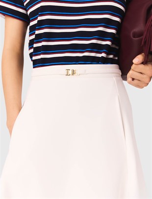 Cep Detaylı Kloş Uzun Etek