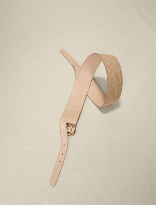 Çift Kapamalı Süet Kemer