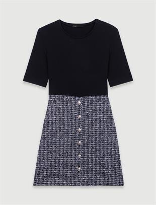 Çift Parça Görünümlü Mini Elbise