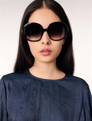 Delik işi geçişli crop bluz