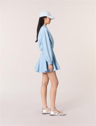 Denim bomber kısa ceket