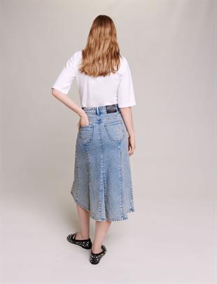 Denim Midi Etek