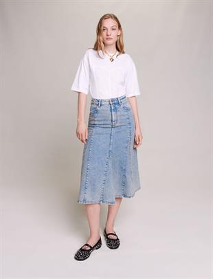 Denim Midi Etek