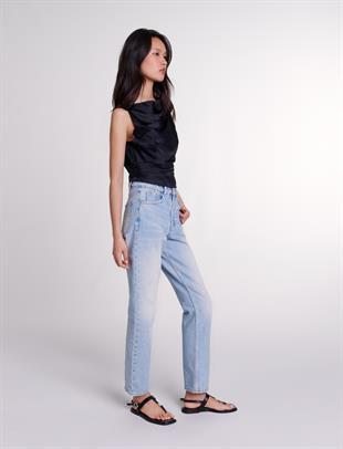 Drape Detaylı Saten Üst