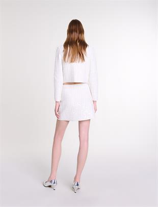 Ekru Mini Etek