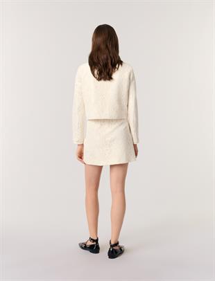 Güpür Detaylı Kısa Ceket