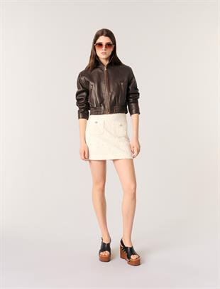 Güpür İşlemeli Mini Etek