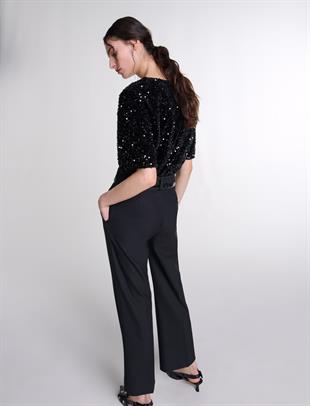 İspanyol Paça Düz Kesim Pantolon