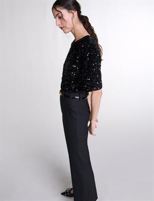 İspanyol Paça Düz Kesim Pantolon