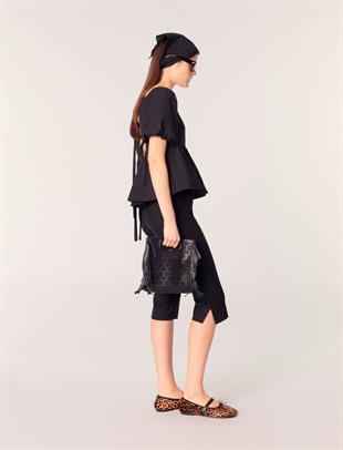 Karpuz Kollu Peplum Bluz