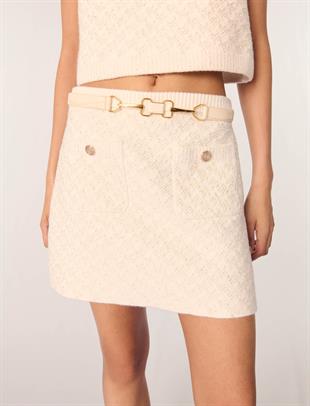 Kendinden Dokulu Triko Etek