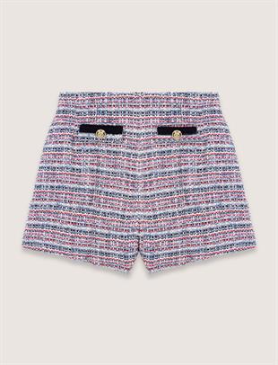 Kontrast geçişli tüvit şort