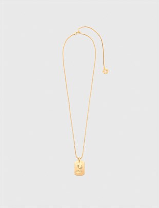 Kova Burcu Taş Detaylı Kolye