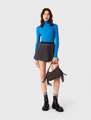 Mavi Uzun Kollu Triko