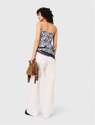 Meyve Desenli Crop Üst