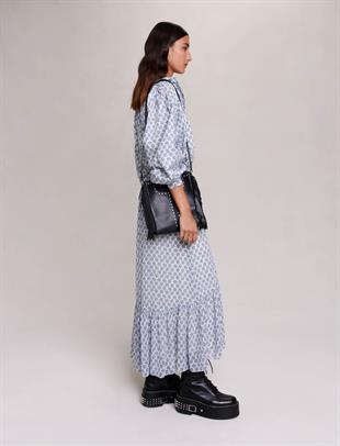 Monogram Desenli Uzun Etek