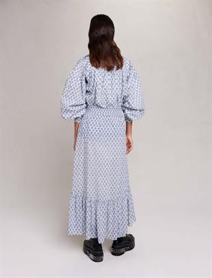 Monogram Desenli Uzun Etek