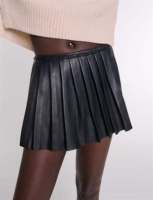 Mumlu Piliseli Mini Etek