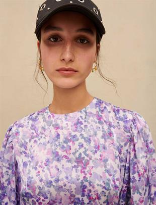 Önden Drapeli Mini Elbise