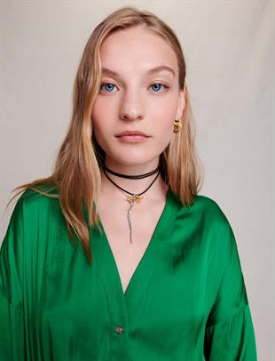 Önden Düğmeli Mini Elbise