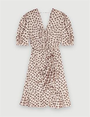 Palmiye Ağacı Desenli Elbise