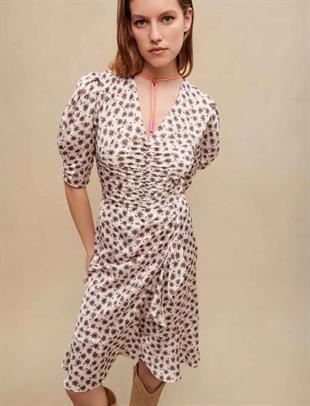 Palmiye Ağacı Desenli Elbise