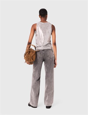 Parlak Görünümlü Gri Atlet