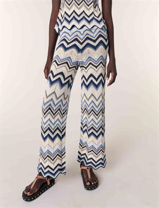 Renk Geçişli Tığ İşi Örgü Pantolon