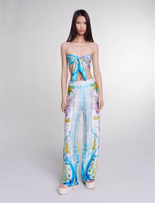 Saten Görünümlü Pantolon