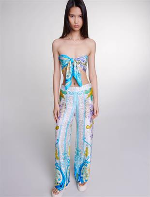 Saten Görünümlü Pantolon