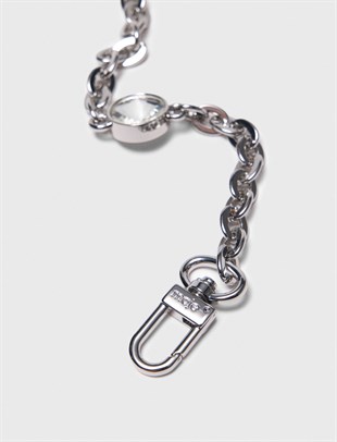 Taş Detaylı Silver Kemer