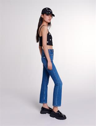 Taş İşlemeli Triko Üst