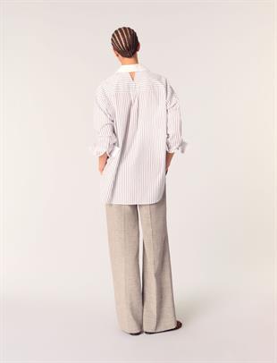 Taşlı Çizgili Gömlek